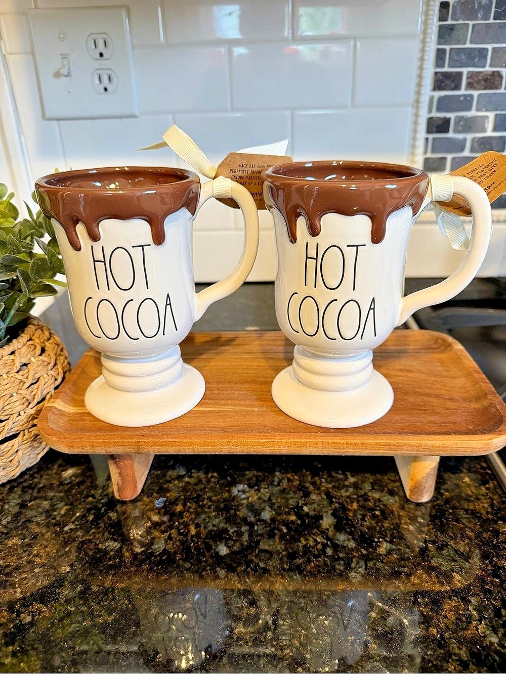 Rae Dunn Hot Cocoa mug set of 2!